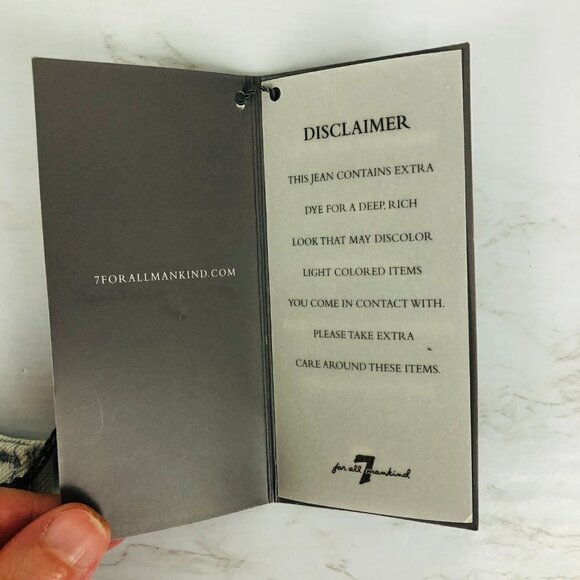 NWT 7 For All Mankind Straight Leg Light Wash Jean 31 - Picture 5 of 13